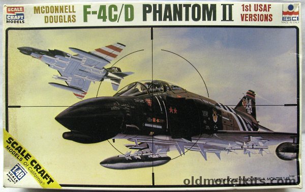 ESCI 1/48 F-4C / F-4D Phantom II - USAF 58th TFTW Luke AFB AZ 1975 / 335th Sq 4th TFW Seymour Johnson AFB 1971 / Spanish Air Force 121 Sq Ala de Caza 12, SC-4044 plastic model kit